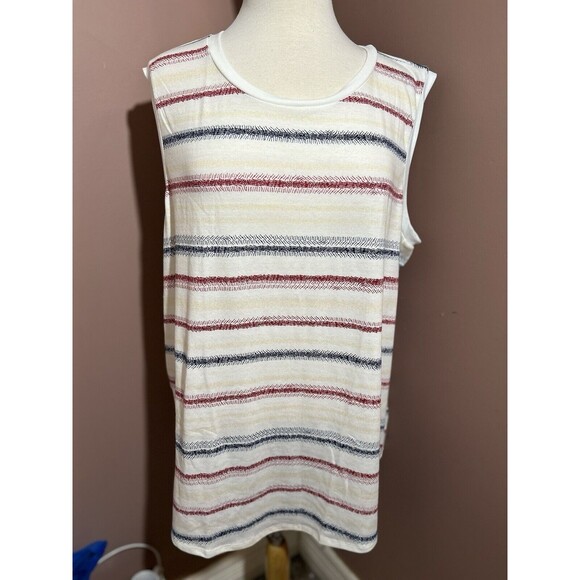 LuLaRoe Cocoa Sleeveless Top Womens 2XL Americana Collection New - Picture 1 of 10